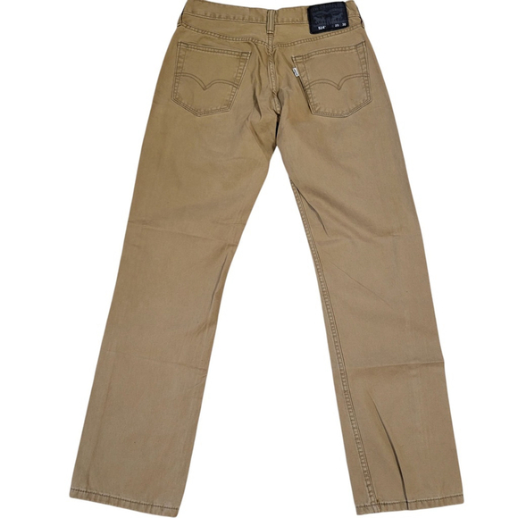Levi's 514 Slim Straight Jeans Size 29/30 Men's Brown Excellent Condition - Picture 2 of 10